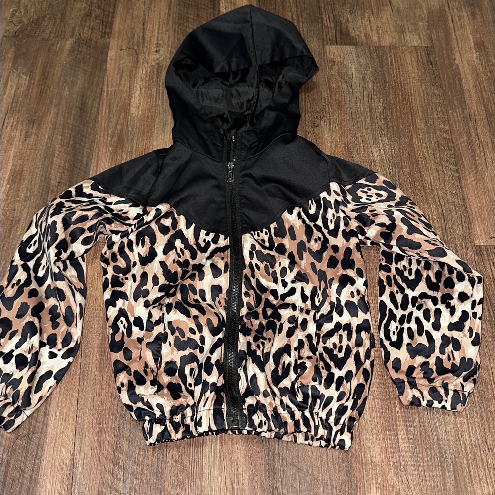 Girls Boutique Leopard‎ Rain Jacket size 2XL fits a 6 imo
